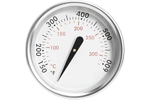 DCYOURHOME 60540 7581 67031 Grill Lid Thermometer for Weber GS4 Spirit II & I 200/300 Accurate Temperature Gauge Charcoal Grills, for Most Weber 22" Kettles, Q 120/220/300/320 SER Replacement Parts 60392 74239