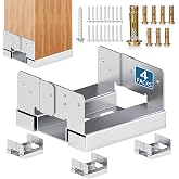 8x8 Galvanized Post Base for Concrete, 4 Pack Post Deck Base Anchor | for 7.5x7.5 Wood, Post Base Holder with 1" Standoff for Deck Gazebo Pergola Porch, Includes 8 Fastener &amp; 64 Screws