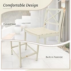 Cozyman Outdoor Bar Height Table and Chairs Set, 3