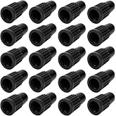 Black Presta Valve caps Plastic Bike tubeless tire caps air dust stem Covers - Used on Presta French valves for MTB Mountain Road Bike Bicycle (20 Pack)