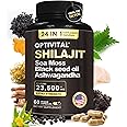 Shilajit 9000mg Sea Moss 3000mg Black Seed Oil 2000mg Ashwagandha 1000mg Rhodiola 1000mg Burdock 1000mg Ginseng 500mg Cordyceps 500mg Biloba 500mg Nettle 250mg Turmeric 250mg (No Fillers) (60 Caps)