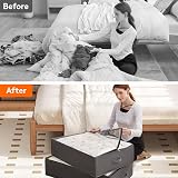 Lifewit 3 Pack 40L Under Bed Storage Bins with Lid Grey view 8
