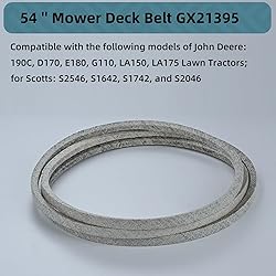 161" x 5/8" GX21395 Mower Deck Belt, 54 inch Deck