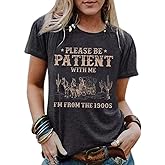 50th Birthday Gift Shirts Vintage 1975 Original Parts Tshirt for Women Letter Print Retro Birthday Casual Tee Tops