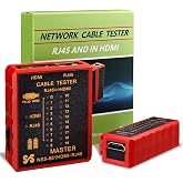 Hiija HDMI Cable Tester Portable High Definition Network Cable Tester Checker