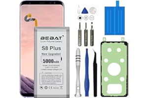 BEBAT Replacement Battery for Samsung Galaxy S8 Plus,5000mAh High Capacity Lithium Polymer Battery for Samsung Galaxy S8 Plus SM-G955 G955V G955A G955T G955P G955R4 G955F with Repair Tool Kits
