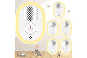 COMIGAL Ultrasonic Pest Repeller, Mouse Repellent Ultrasonic Plug In Indoor Sonic Repellent Pest Control Rodent Repellent Ultrasonic Mouse Insect Bug Bat Squirrel Rat For House Attic Garage Basement Apartment