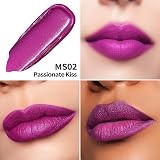 Oulac Matte Liquid Purple Lipstick 4.5ml Vegan Fuchsia Kissproof view 3