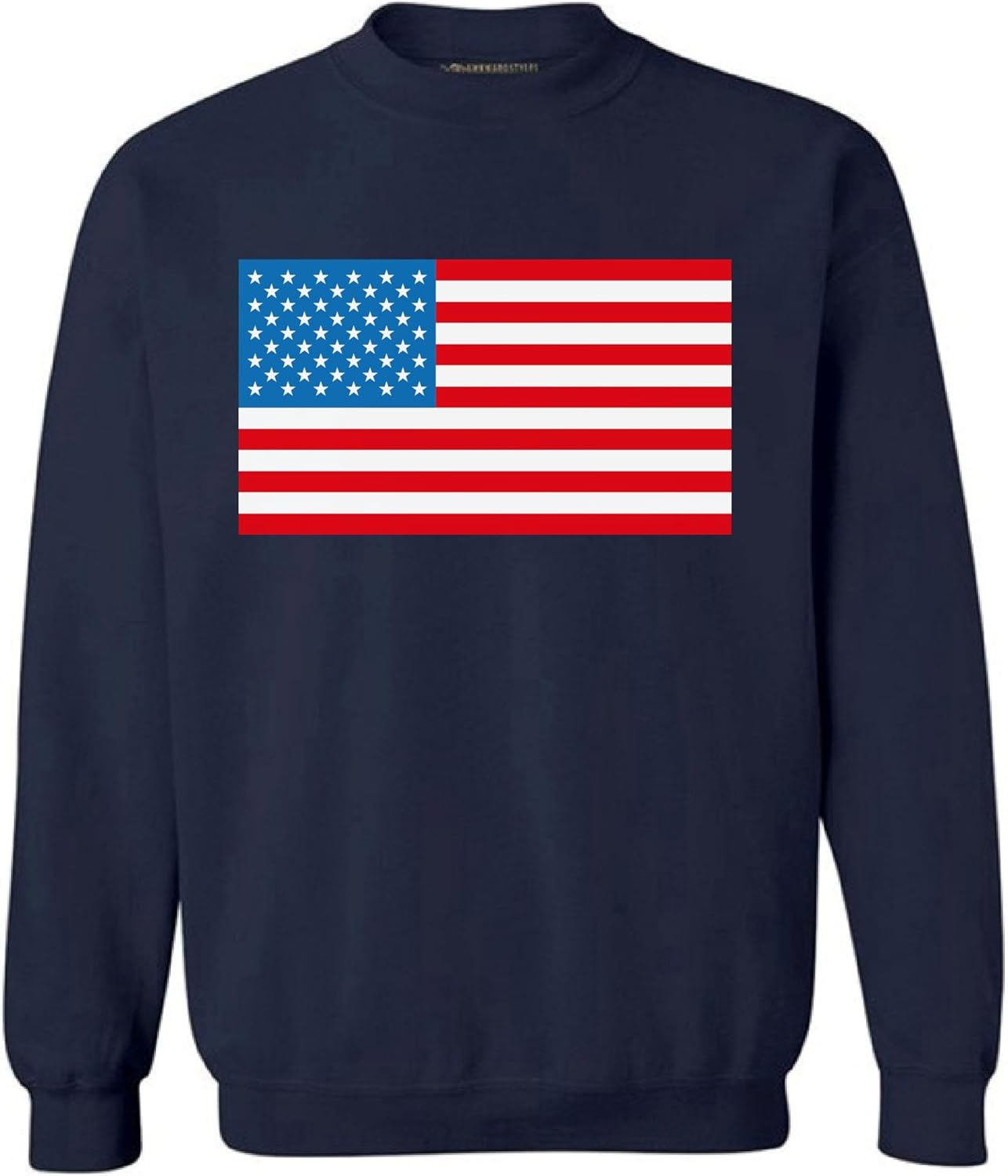 Awkward Styles Unisex American Flag Sweatshirt Crewneck USA Flag Patriotic: Clothing
