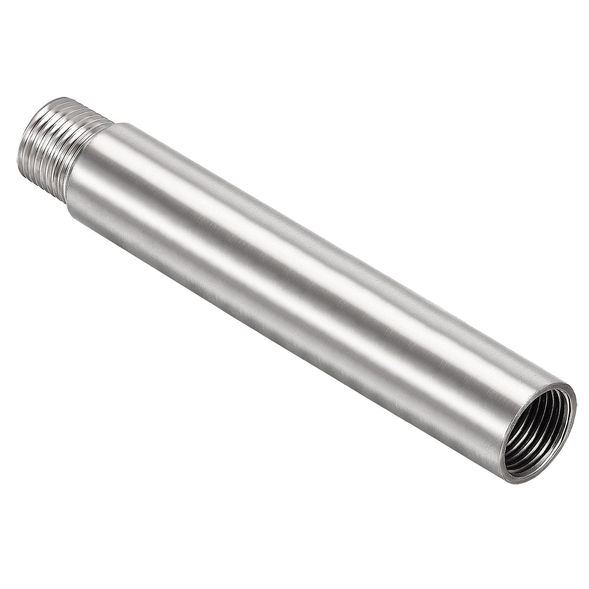 Unifizz Shower Head Extension Arm,150mm Shower Arm Extension Shower Head Extender 304 Stainless Steel 1/2PT Male to 1/2PT Female Thread