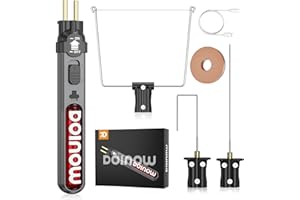 DOINOW Upgraded Portable Cordless Hot Wire Foam Cutter Pen, 6 in 1 Styrofoam Cutter, LED Light, 32.8ft Replacement Hot Wire, USB-C, Foam Cutter Tool for Small Project, Styrofoam Carving, Craft Shears