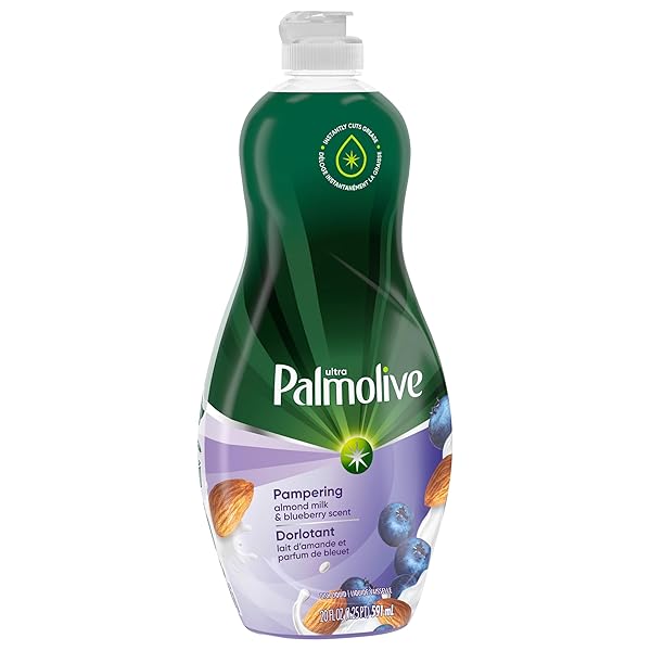 PALMOLIVE ULTRA EXPERIENTIALS LIQUID DISH SOAP, ALMOND MILK & BLUEBERRY SCENT, 20 FLUID OUNCE