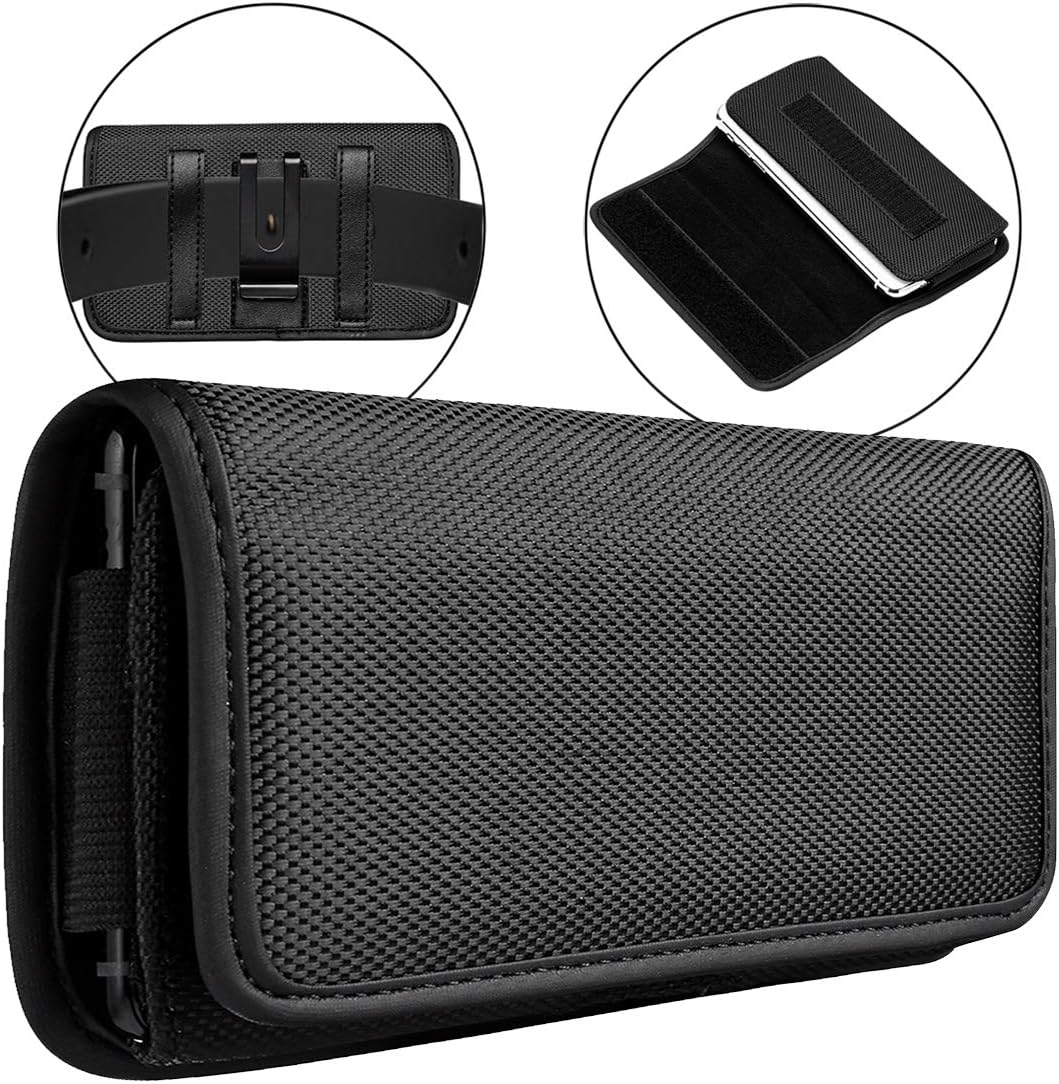 Zoeirc iPhone 11 Pro Max, iPhone Xs Max,iPhone 7 Plus 8 Plus 6s Plus Holster Belt Case with Clip/Loops Belt Pouch Holder for Apple iPhone 6 Plus, Xs Max Phone with Rugged Case on