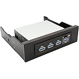 IO Crest 3.5 Inch Bay 4 Port Hub USB 3.0 with Fast Charging Port (SY-HUB20134)