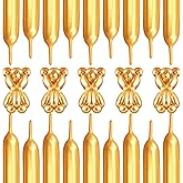 200 Pieces 260 Balloons Twisting 260Q Long Balloons for Balloon Animals Making Weddings Birthdays Christmas Party Decoration (Gold)