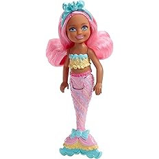 Barbie Dreamtopia Doll (Chelsea with pink hair blue headband)