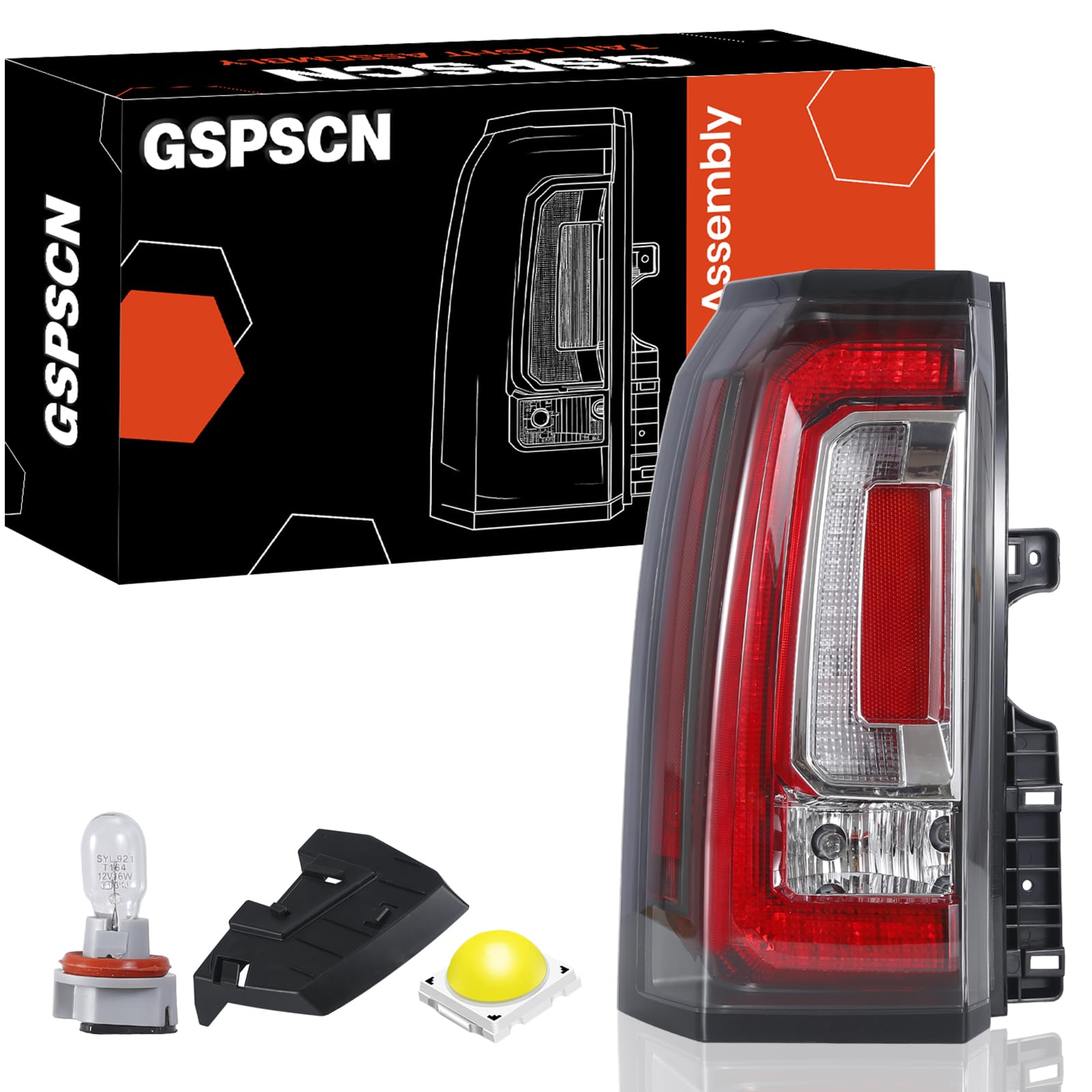 Photo 1 of *Untested*
GSPSCN Driver Side LED Lens Tail Light Compatible With GMC Yukon/Yukon XL 2015 2016 2017 2018 2019 2020 Left Rear Taillight Brake Signal Assembly w/Bulb and Harness Replace 84536242?23380459?GM2800268