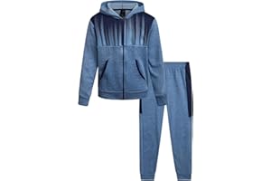 Pro Athlete Boys Tracksuit Set - 2 Piece Fleece Boys Zip Up Hoodie and Jogger Sweatpants - Athletic Outfit (Sizes: 8-12)