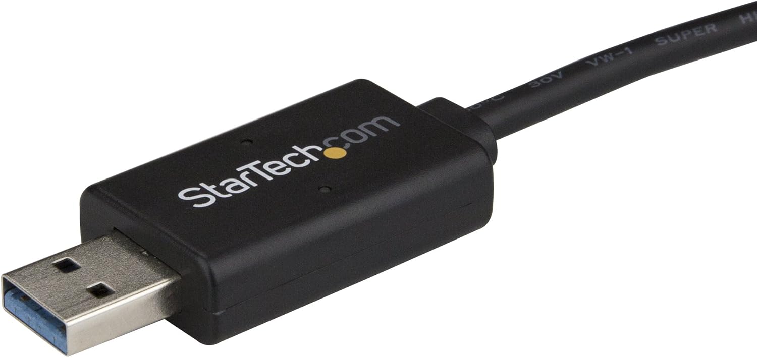 StarTech.com USB C to USB Data Transfer Cable, Mac / Windows, USB 3.0, Windows Easy Transfer Cable, Mac Data Transfer - Image 3