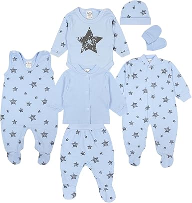 Tuptam Ensemble Layette Pour Bebe Nouveau Ne 7 Pieces Amazon Fr Vetements Et Accessoires