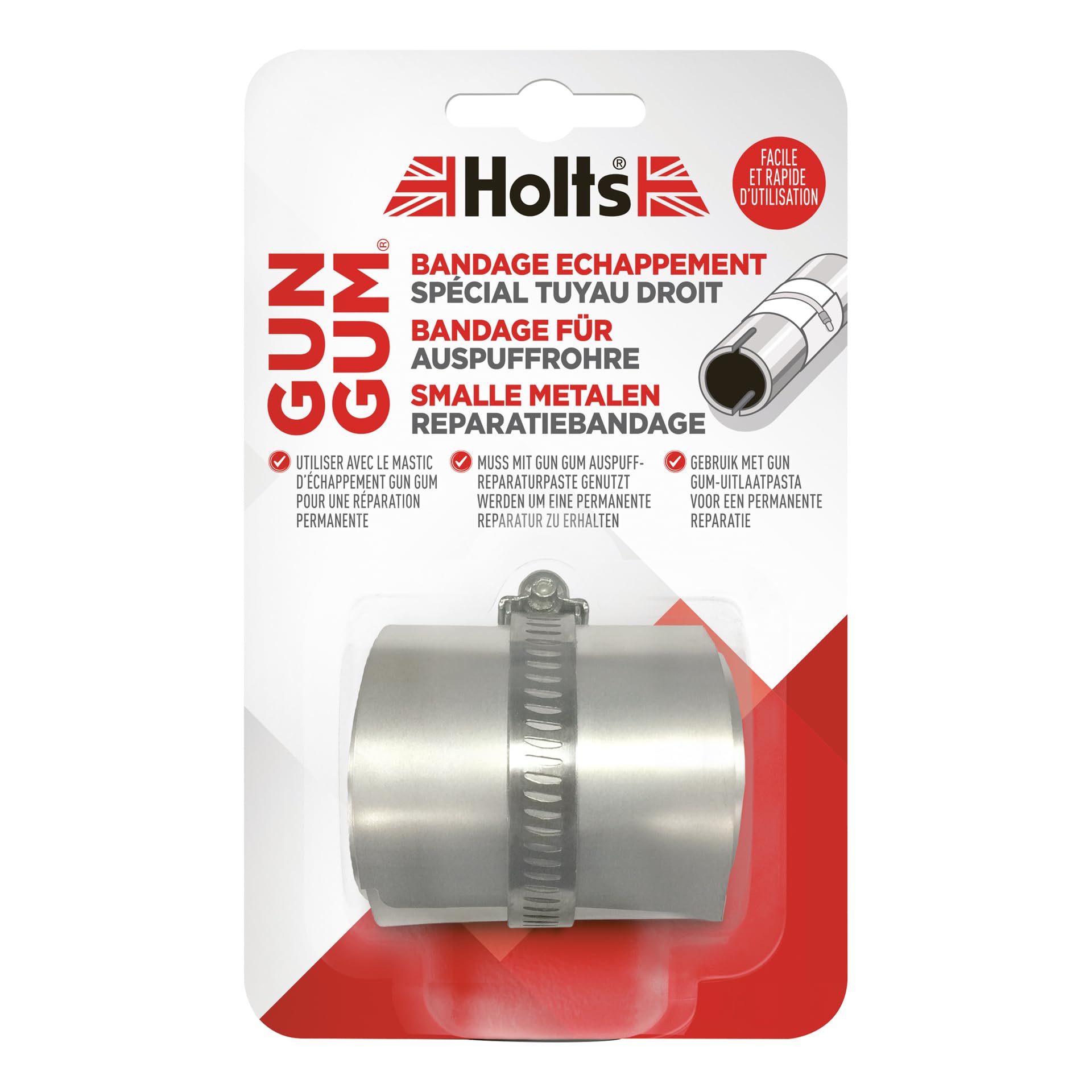 Holts Gun Gum Narrow Metal Exhaust Repair Bandage