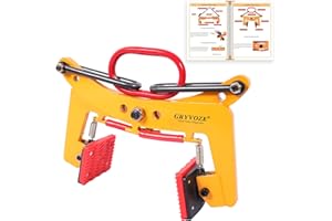 GRYVOZE Granite Slab Lifting Clamp 716 lbs, 2.4"-9.5" Lifting Clamps Heavy Duty, X-Shaped Stone Carrying Clamps, Granite Slab Lifter, Scissor Clamp Lifting, Stone Slab Clamps for Granite