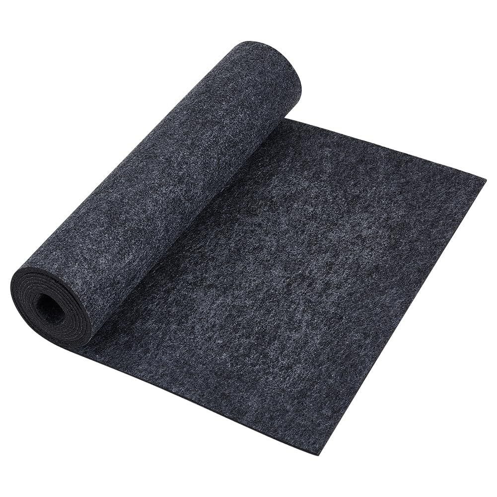 BENECREAT 2Mx40cm Felt Roll, Gray Craft Felt Fabric, 3mm Thick Nonwoven Felt Roll for DIY Arts & Crafts, Patchwork Sewing Deocoration