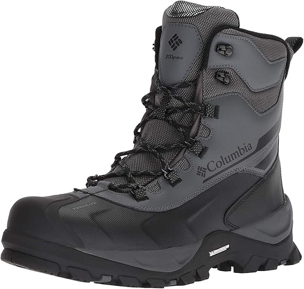Columbia Men's Bugaboot Plus Iv OmniHeat Snow Boot, Graphite, Black