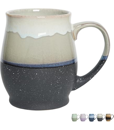 Amazon.com: Bosmarlin Extra Large Ceramic Coffee Mug, 26 Oz, Dishwasher and  Microwave Safe, Big Oversized Tea Cup, Reactive Glaze (Deep Blue) : Home &  Kitchen