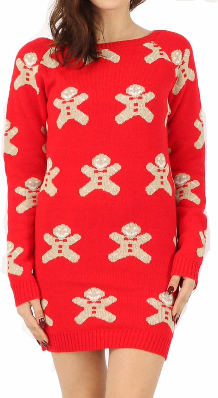 gingerbread sweater dress