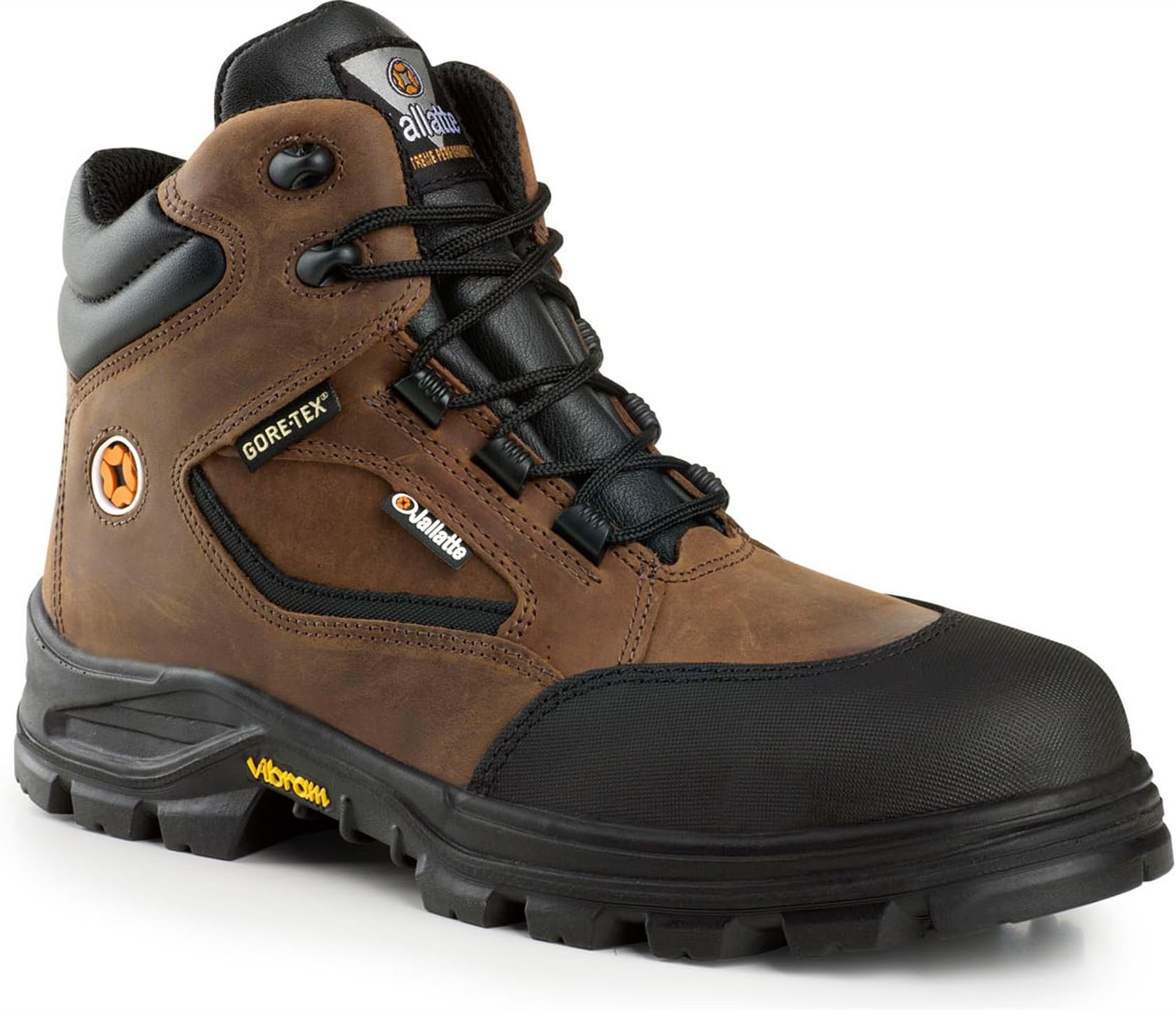 Jallatte Jalroche S3 Brown Leather Metal Free Safety Toecap Gore-Tex Vibram Safety Boots