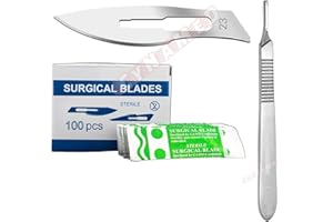 No 23 Scalpel Blades 200 Pcs Plus Handle No 4 Suitable For Dermaplaning Cynamed