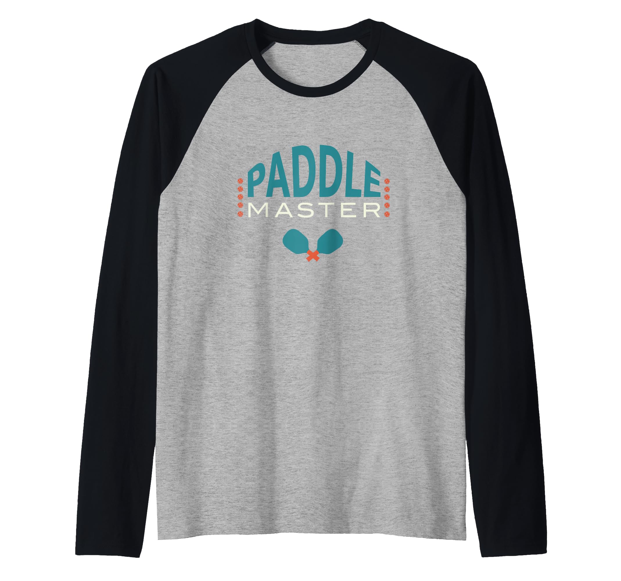 Funny Pickleball Humor Pickleball Paddle Master Raglan Baseball Tee