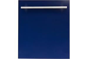 ZLINE 24 in. Top Control Dishwasher in Blue Gloss with Stainless Steel Tub and Modern Style Handle
