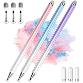 Stylus Pens for Touch Screens, 2 in 1 High Precision Universal Stylus Pen for iPad Compatible with Apple, iPhone, iPad, Andro