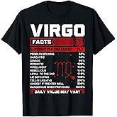 Birthday Gifts - Virgo Facts T-Shirt T-Shirt