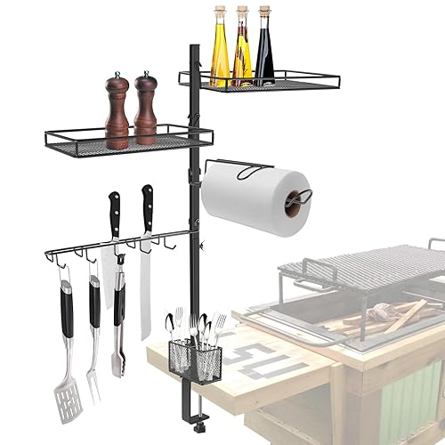 5-in-1 Grill Accessories Organizer, Grill BBQ Caddy for Blackstone