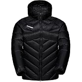 Mammut Taiss in Hooded Jacket - Men's, Black, Large, 1013-03280-0001-115 | Taiss IN Hooded Jacket delivers ultralight 850-fill down warmth with weather-resistant performance for alpine pursuits