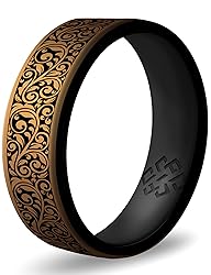 Knot Theory Queen of Lace Silicone Ring in Antique