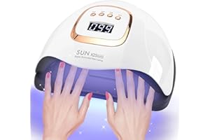 BEENLE 380W UV LED Nail Lamp, Professional Nail Dryer Gel Polish Light with 81 Beads, UV Nail Light With 4 Timer Settings, Nail Polish Curing Gel LED Dryer With Automatic Sensor