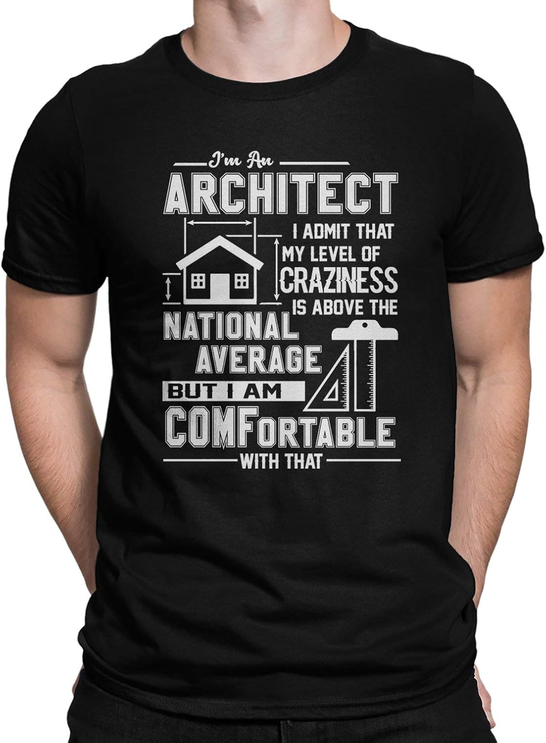 I'm an Architect 100 Cotton T Shirt, Funny Architect Tee