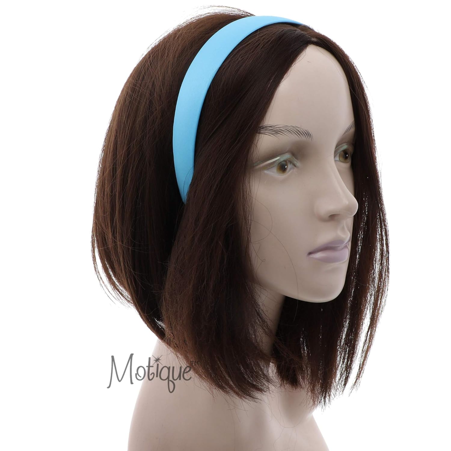 Black 1 Inch Satin Hard Headband: Beauty