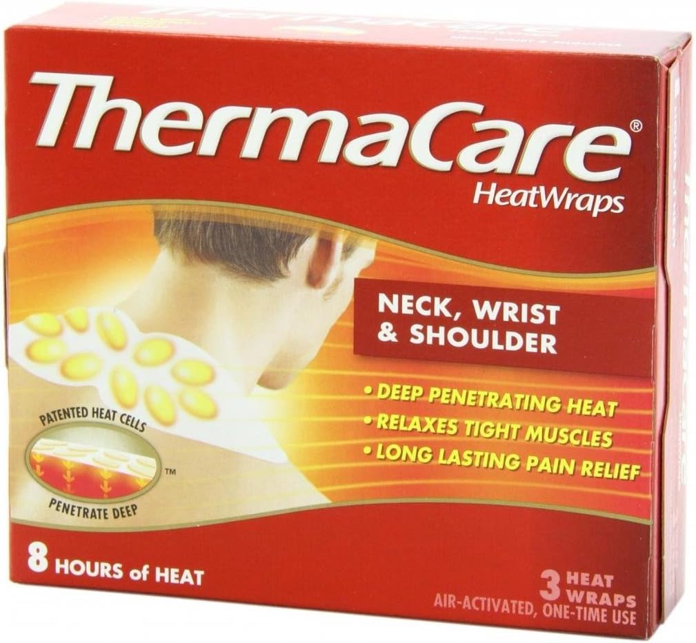 ThermaCare Air-Activated Heatwraps, Neck, Wrist & Shoulder, 3 HeatWraps (Pack of 5): Health & Personal Care