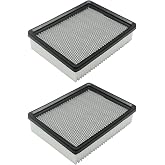 1037822 Dust Panel Filter Replace 386326 | Fit for Tennant Nobles Rider Floor Sweeper Scrubber Models 7100,7300,8300,T16,T17,M17 Pack of 2