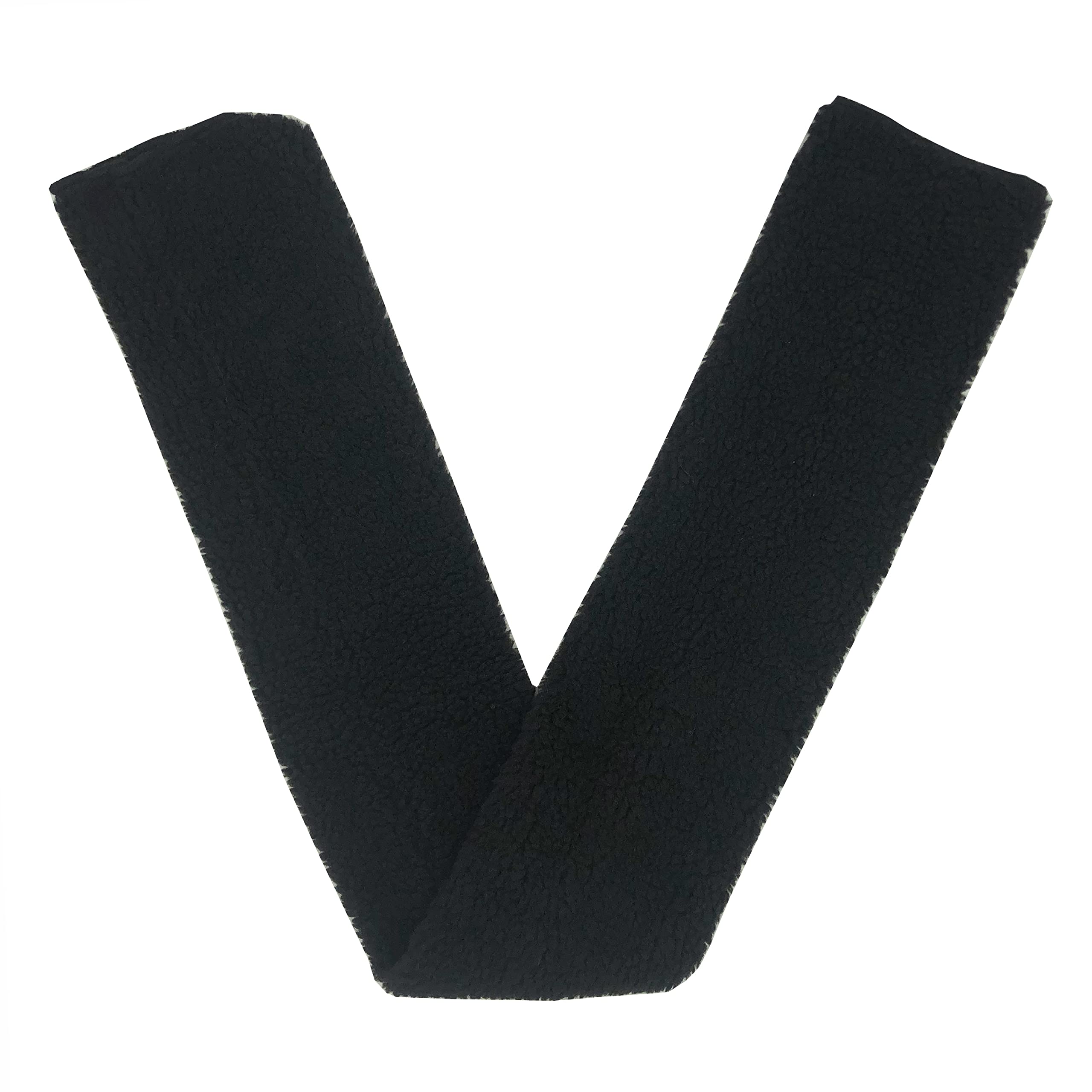 51buyoutgo Girth Sleeve for Horses, Sheepskin Dressage Girth Horse Fleece Girth Sleeve Cover, Protect Horse Belly and Absorb Sweat, 37.8*5.31 inches Black