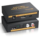 Avedio Links HDMI Audio Extractor 4K@30Hz Optical &amp; 3.5mm Output, HDCP 1.4 | HDMI to Digital optical SPDIF/Toslink + analog RCA L/R out;Dolby Digital/DTS Passthrough, CEC