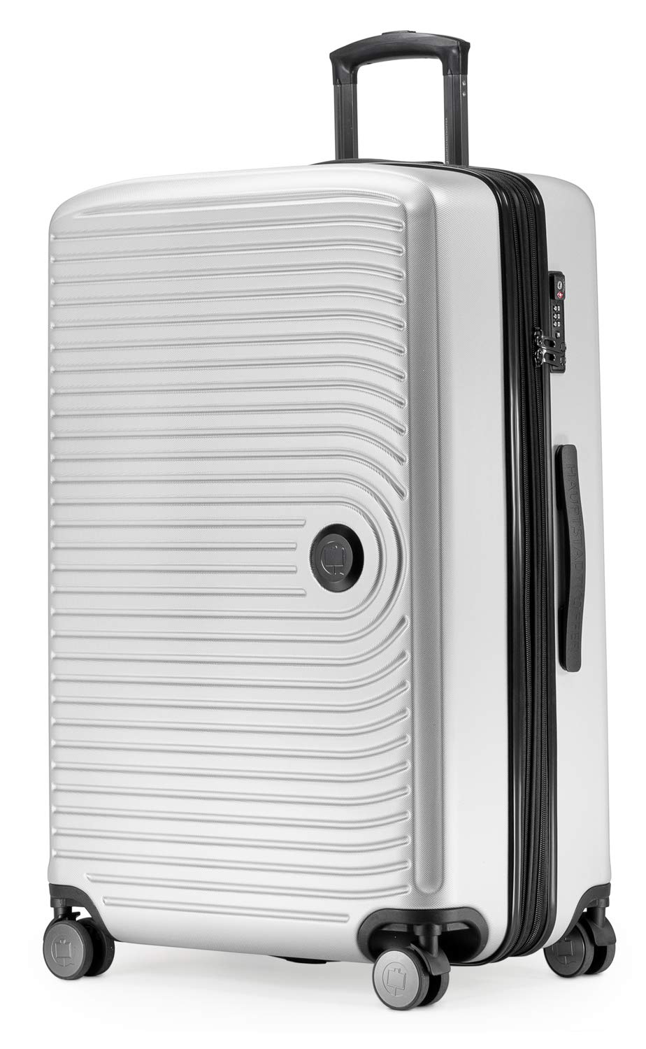 Hauptstadtkoffer Mitte - Large Hard-Shell Suitcase, TSA, 4 Wheels, Check-in Luggage with 8 cm Volume Expansion, 77cm, 130 liters, White Matt