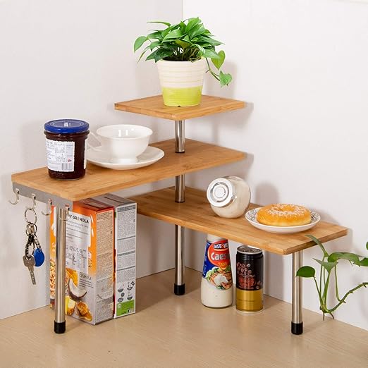 Amazon Com Olive Desktop Organizer Office Kitchen Corner Shelf