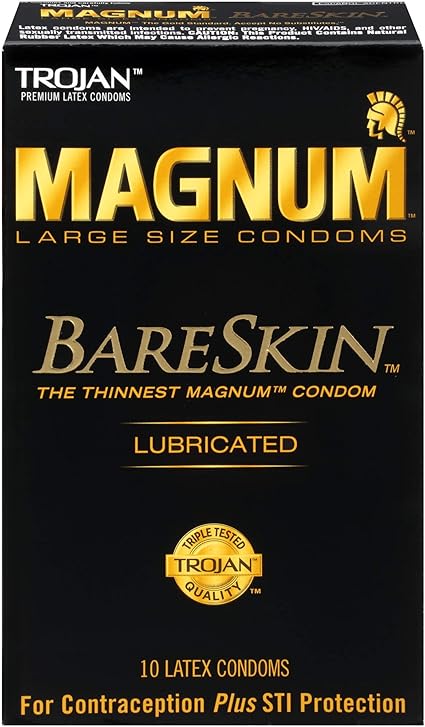 Trojan Magnum Bareskin Lubricated Large 