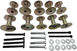 RoloTippi 40-Pack Body Mount Hardware Kit Compatible with 1980-1996 Ford Bronco 4WD Fits for Prothane 6-107-BL 6-107-RD), for Energy Suspension 4.4109 Body Mount Bushing Kit 6107